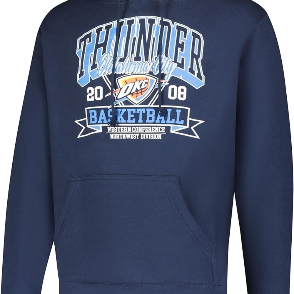 Thunder Oklahoma City Men's MEDIUM NBA Hooded Sweatshirt Hoodie Navy Blue